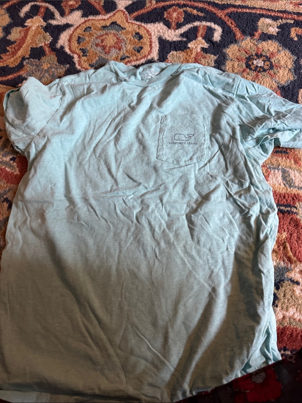 Vineyard Vines Short Sleeve Pocket Tee in Seafoam Green